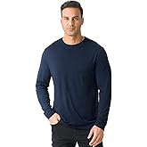 Merino Protect 100% Merino Wool Base Layer Mens Long Sleeve Shirts Soft Thermal Underwear for Hunting Hiking