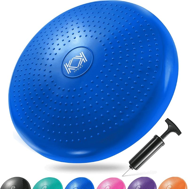 KK Balance Wobble Cushion 34cm Inflatable Stability Board for Posture