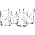 Bormioli Rocco Cassiopea Double Old Fashioned Glass, Set of 4