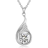 Zhi Kexin Phoenix Necklace for women 925 Sterling Silver I Love You Necklace Cubic Zirconia Necklace Promise Jewelry Birthday Gift for Wife Mom Her Women