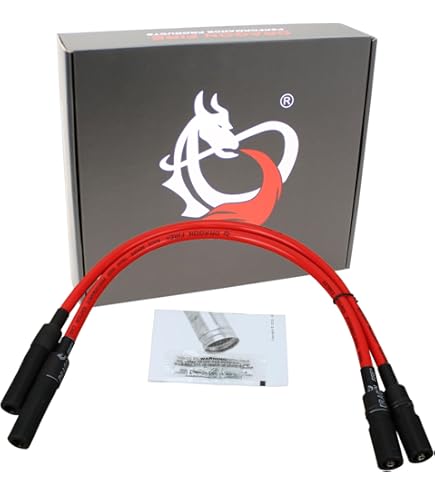 Ton's 10mm Spark Plug Wires - Harley Dyna Softail 1986 - 1998 / PAIR O Replacement Oem Length Wires - Foto 3