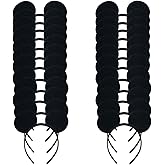YOVECATHOU 24 Pcs Mouse Costume Deluxe Fabric Ears Headband White Polka Dots Bow Party Headwear Decorations
