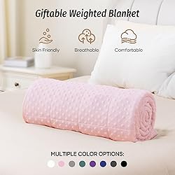 Wemore Minky Dot Weighted Blanket for Adults Twin