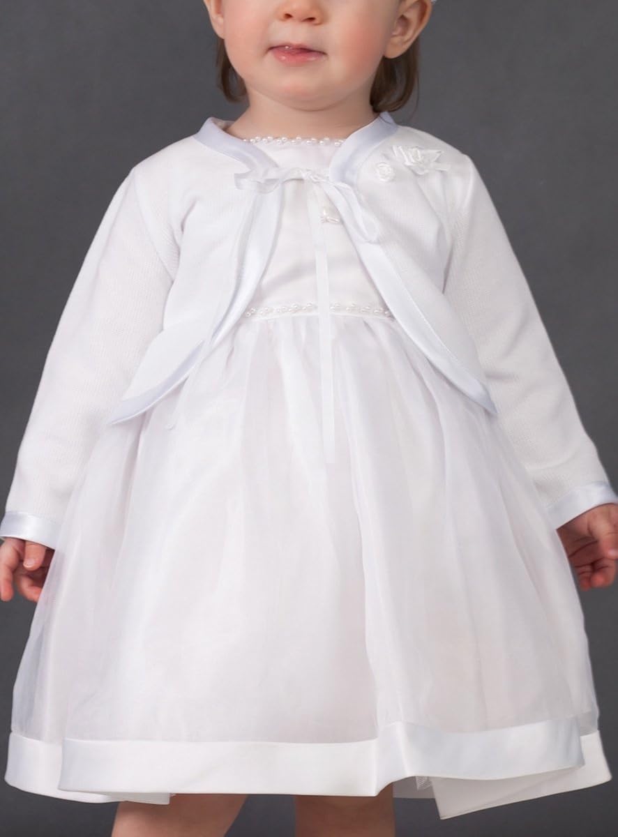Boutique Magique Gilet Blanc Bebe Et Fillette Pour Bapteme Ou Mariage Bebe Pulls Et Gilets