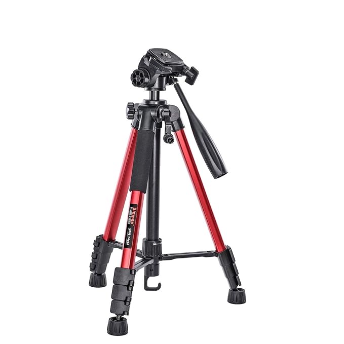 Buy Simpex Tripod C606 Professional Tripod with Carry Bag (Red