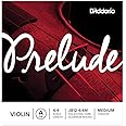 D'Addario Prelude Violin Single D String, 4/4 Scale, Medium Tension - J812 4/4M - Solid Steel Core, Warm Tone, Economical and Durable – Educator’s Choice for Student Strings