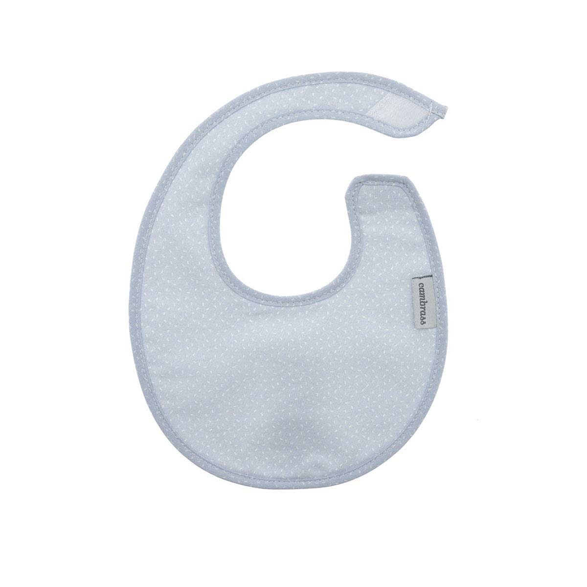 Cambrass Round Bib Velcro Sky Blue/Rain 16X19 Cm