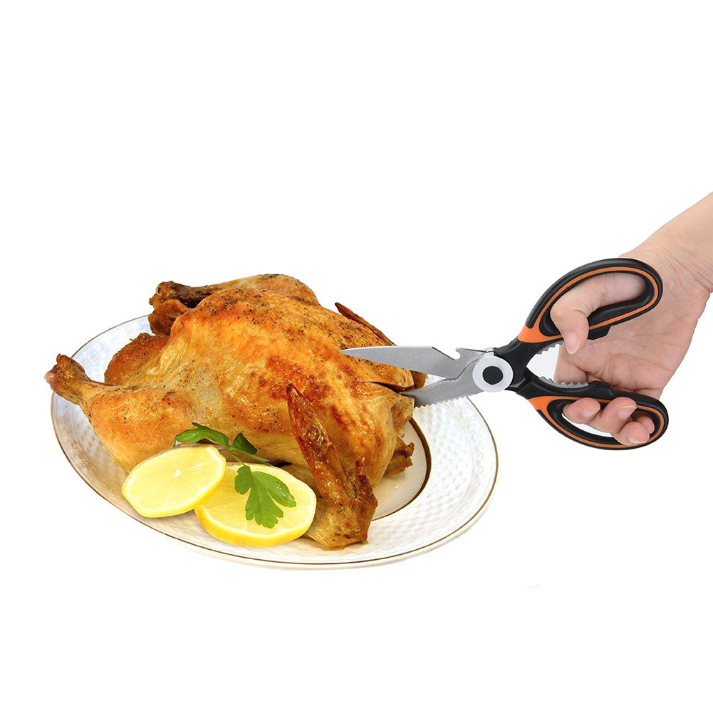 Kitchen Shears Heavy Duty, Ultra Sharp Multi-Purpose Kitchen Scissors for Poultry Meat Fish Herbs and Vegetables