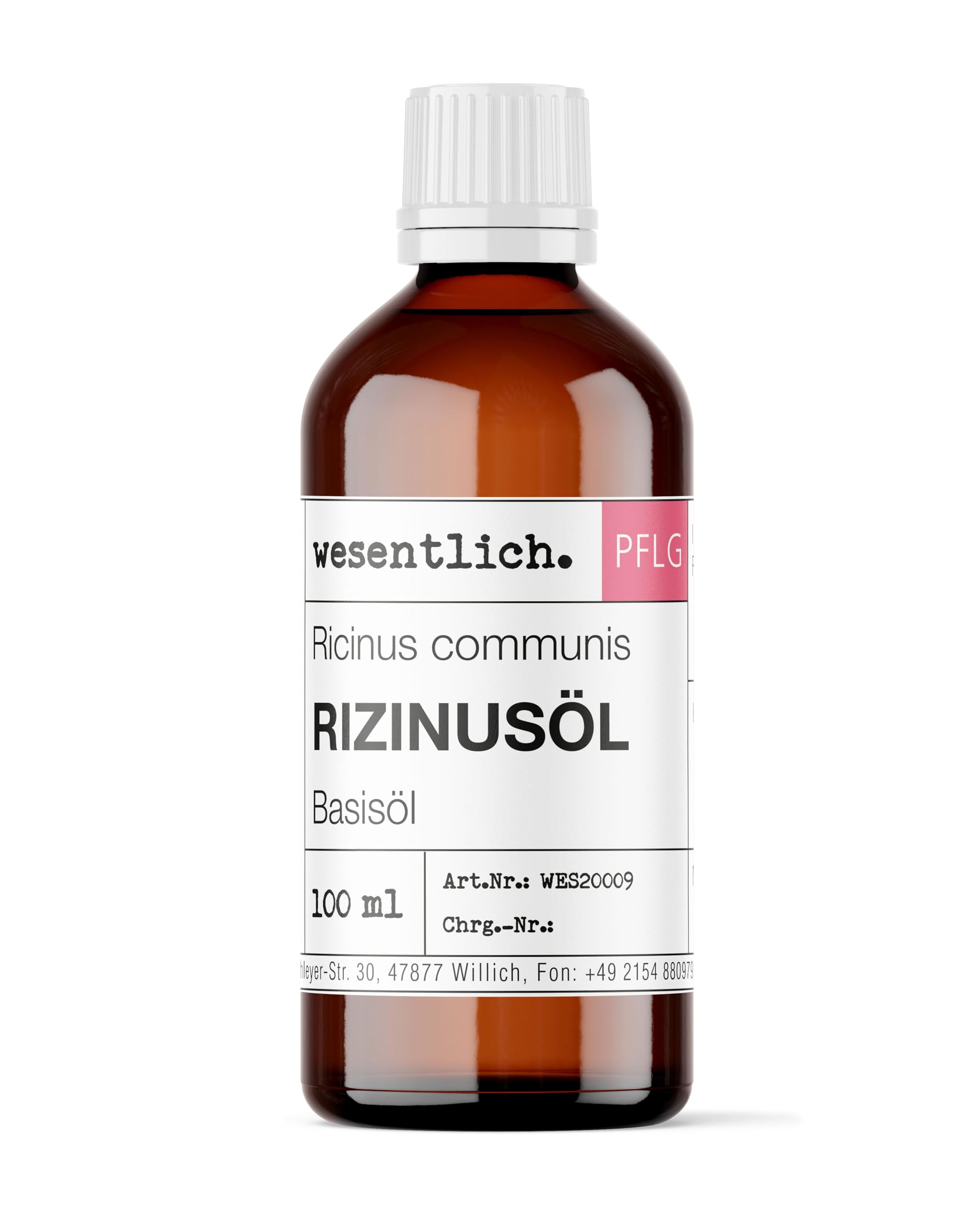 wesentlich. Castor Oil 100 ml | Perfect Care for Skin and Hair | Eyelashes and Eyebrows | Pure Oil without Additives