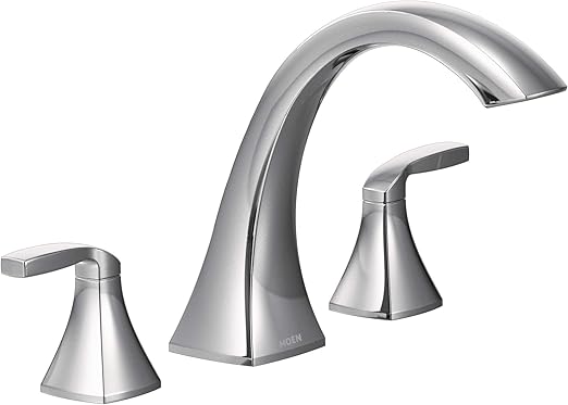 Moen T693 Voss 2 Handle Deck Mount Roman Tub Faucet Trim Kit