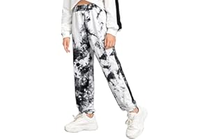 Jobakids Girl Sweatpants Tie Dye Active Jogger Pants Loose High Waist Trouser Cotton Activewear 2-6 Years Multicoloured