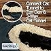 Premium Cat Tunnel - Interactive Cat Tube Toy with Crinkle Sound - Best Cat Tunnels for Indoor Cats - Fun Kitty Tunnel for Hiding - Collapsible