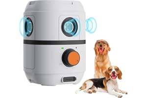 QWV Anti-Barking Device, 3X Ultrasonic Dog Bark Deterrent for Dogs 50ft Long Range, 3 Modes, IPX5 Waterproof Barking Control Devices, Stopping Own or Neighbor's Dog Barking, Bark Box Indoor Outdoor