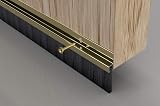 Stormguard Gold Door Brush Strip Draught Excluder 25mm Fits Under Door view 4