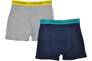 Calvin Klein Boys' 2 Pack Boxer Briefs | Premium Cotton Comfort