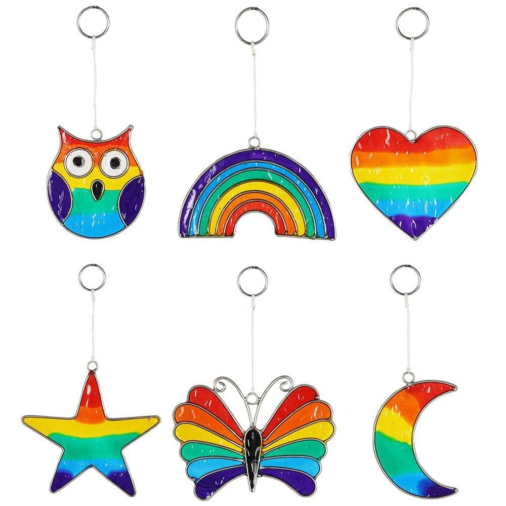 something different Rainbow Moon Suncatcher
