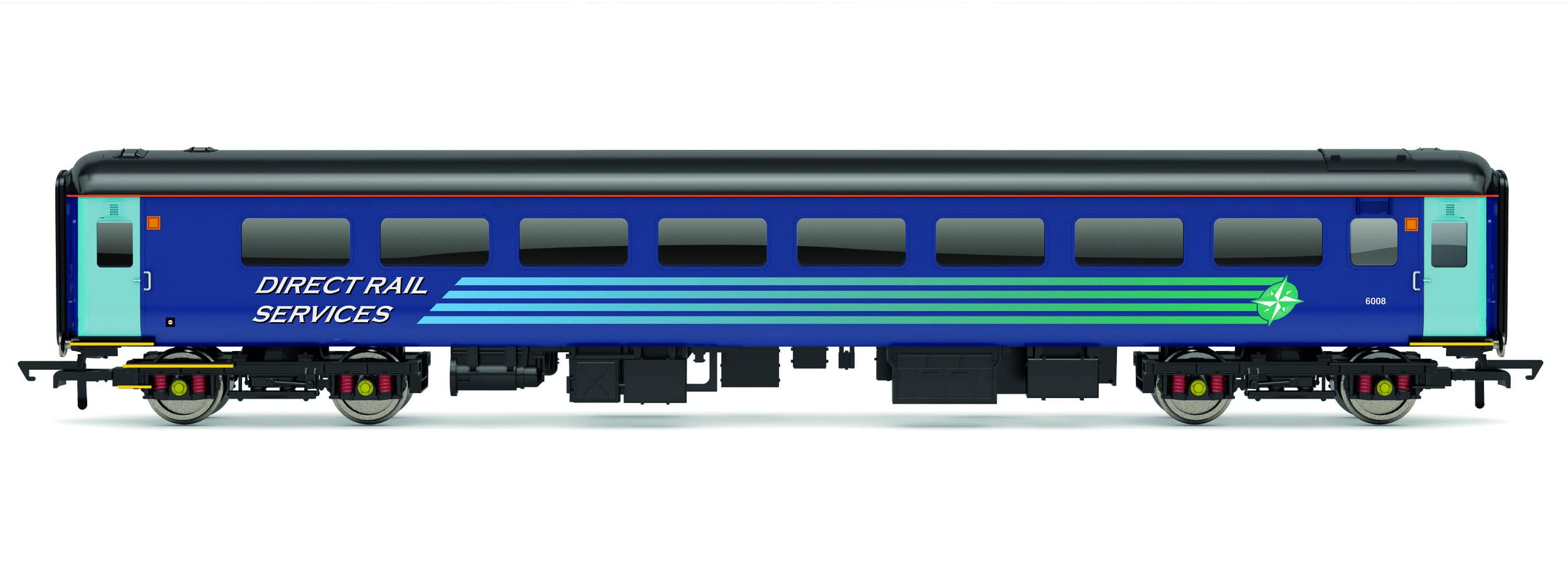 Hornby Coach Car - R40331B DRS, Mk2F Standard Open, 6008 - Era 11 Train Toy, 00 Gauge Carriage for Train Set, Rolling Stock Models for Adults - 1:76 Scale Model Gift