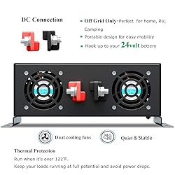 WZRELB 4000W 24VDC 120VAC Pure Sine Wave Power