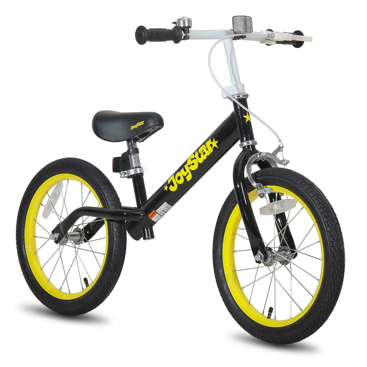 JOYSTAR 16" Balance Bike for Big Kids 5, 6, 7, 8 and 9 Years Old with Rubber Tire and Adjustable seat, Blue, Pink, Beige, Black