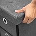 Sorbus Storage Bench Chest with Drawers – Collapsible Folding Bench Ottoman Includes Cover – Perfect for Entryway, Bedroom Bench, Cubby Drawer Footstool, Hope Chest, Faux Linen (Gray)