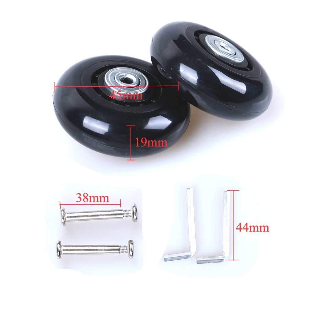 50X18MM Grow0606 Black Luggage Suitcase/Inline Outdoor Skate