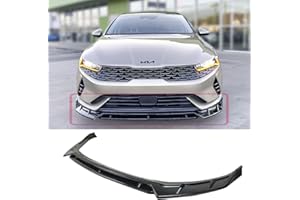 Syon Auto FITS 2021+ KIA OPTIMA K5 GLOSS BLACK GT STYLE 4PCS FRONT BUMPER LIP SPLITTER KIT