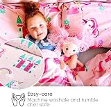 Bloomsbury Mill Kids Cot Bed Duvet Cover Set Unicorn Princess Rainbow 120x150 view 3