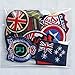Dandan DIY 24pcs Assorted Styles Badge Flag Embroidered Patch Sew On/Iron On Patch Applique Clothes Dress Plant Hat Jeans Sewing Flowers Applique Diy Accessory (Assorted-Style 2)