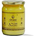 Girveda A2 Grass Fed Gir Cow Ghee (16.9 Oz) From Gir Region India | Vedic Bilona Method | Lab Tested | Natural & Healthy | Unsalted | Pasture Raised