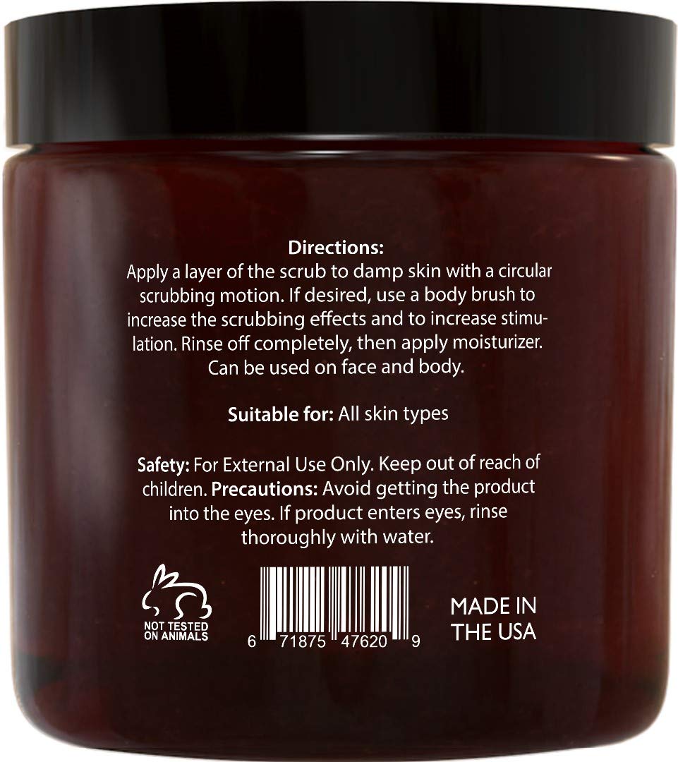Brooklyn Botany Brown Sugar Body Scrub - Great as a Face Scrub & Exfoliating Body Scrub for Acne Scars, Stretch Marks, Foot Scrub, Great Gifts For Women - 10 oz : Beauty