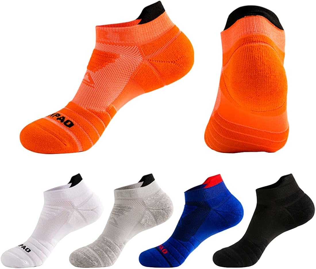 5 Pairs Men's Ankle Sport Running Trainer Socks Breathable Cotton