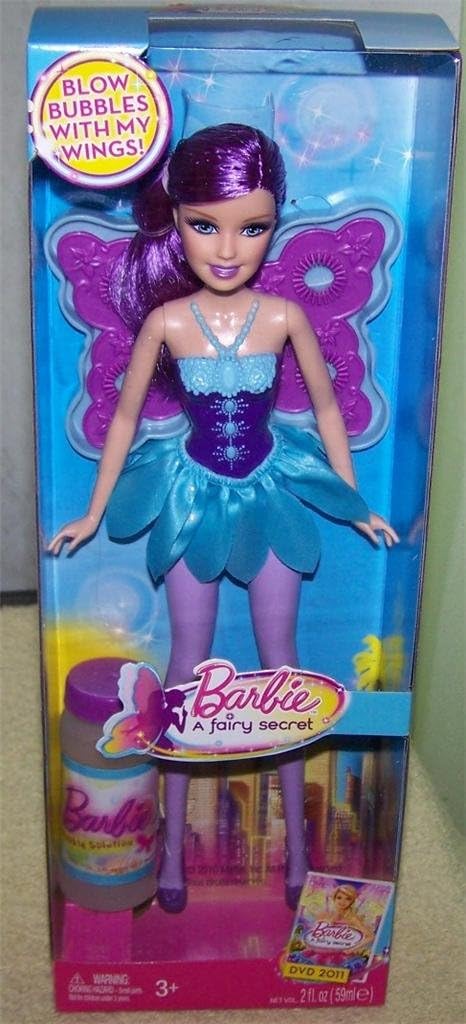 barbie con alas y burbujas