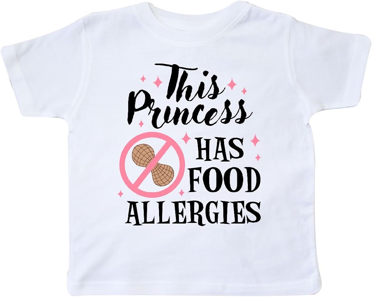 inktastic This Princess Has Food Allergies with Peanut Toddler T-Shirt