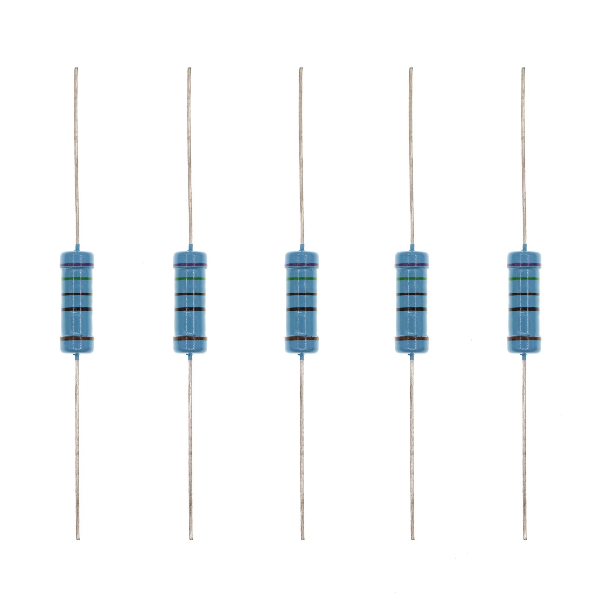 HUABAN 20PCS 3W 3 Watts 750R 750 Ohm 1% Metal Film Resistor