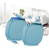 VisionSync 240W Retractable USB C Cable,3.3ft,Ocean Blue,2Pack | Mag Snap Retractable USB C Cable in Morandi Home Aesthetic, 4 Preset Lengths for iPhone 17/16 Pro Max, Galaxy S26/25