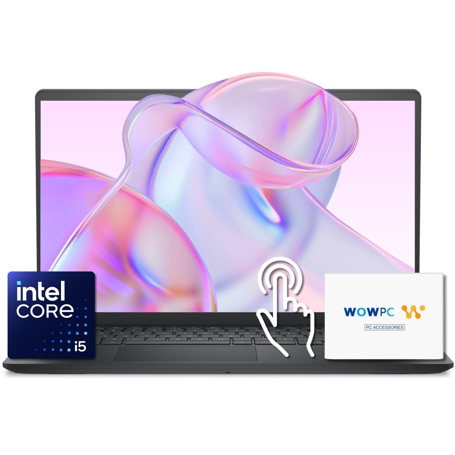 Dell Inspiron 15.6" FHD Touch Business Laptop, New 13th Gen Intel Core i5 (Beat i7-1250U), 12GB RAM, 768GB Storage (256GB PCIe SSD + 512GB External), Win 11, Office 365 for Web, w/WOWPC Bundle Image