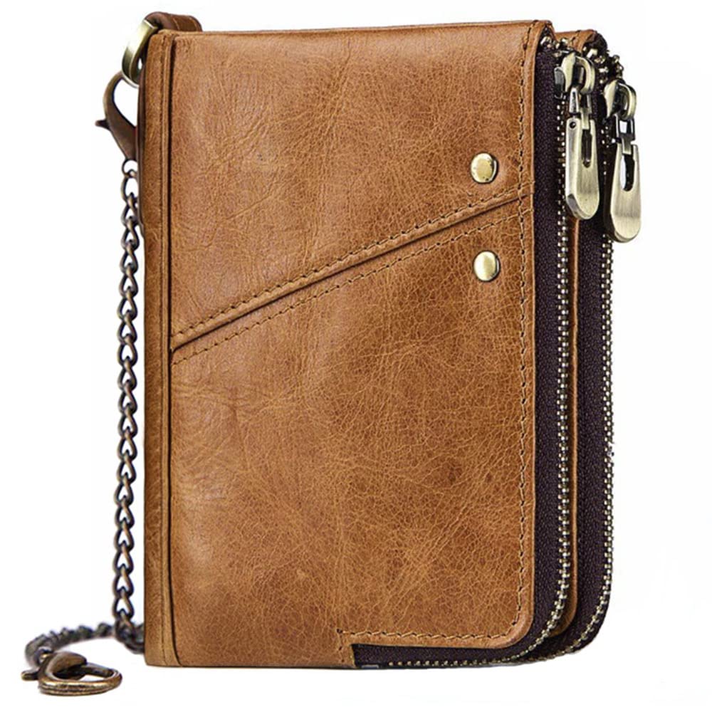 HollyRobin 牛本革 大容量 カード15枚収納 L字ファスナー 2つ折り財布