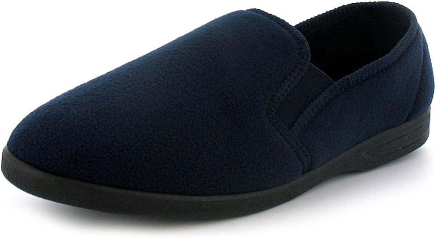 Knights Lynx Mens Synthetic Material Full Slippers Navy