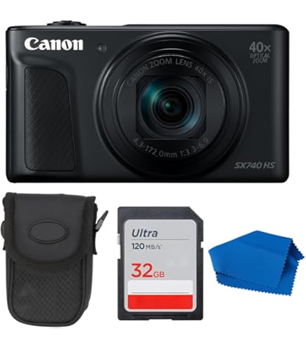 Amazon.com : Canon Powershot SX740 HS Digital Camera (Black