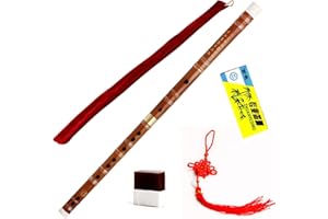 Traditional Handmade Chinese Musical Instrument Bamboo Flute Dizi in D Key 1 Pcs