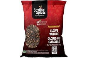 Sizzling Spices Premium Whole Clove – 50g Pack, No Preservatives or Additives, Authentic Sri Lankan Quality
