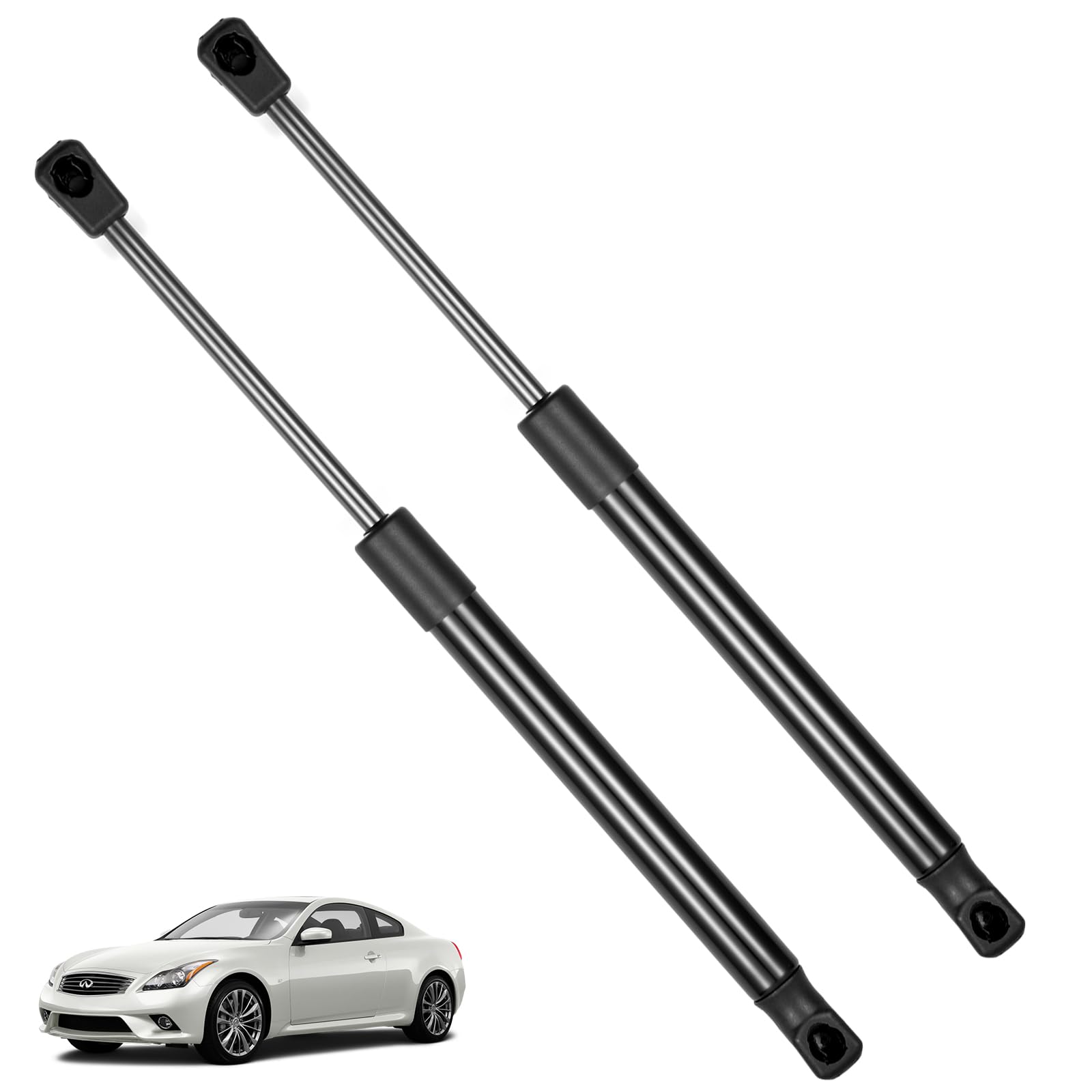 Photo 1 of BDFHYK 6471 13in/60Lbs (267N) Hood Struts Lift Supports Car Hood Holder Gas Spring Compatible with Infiniti Q60 2014-2015, G37 2008-2013, Set of 2