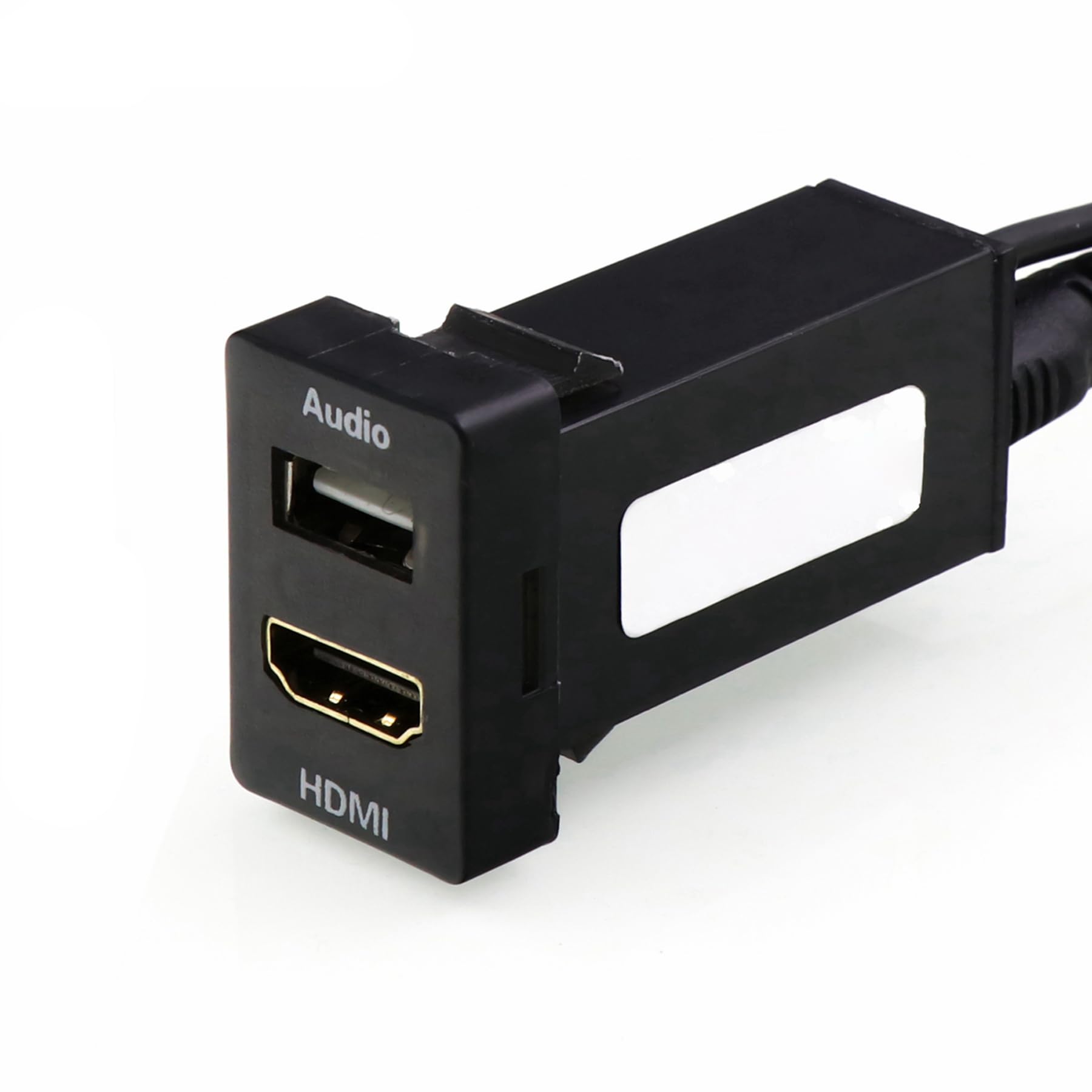 HDMI Socket Mount Cable +USB Audio Input Use for Toyota
