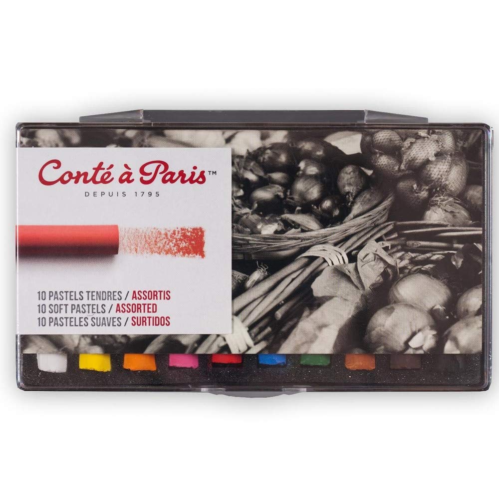 Conté à Paris Soft Pastels - Assorted Colours (Pack of 10)
