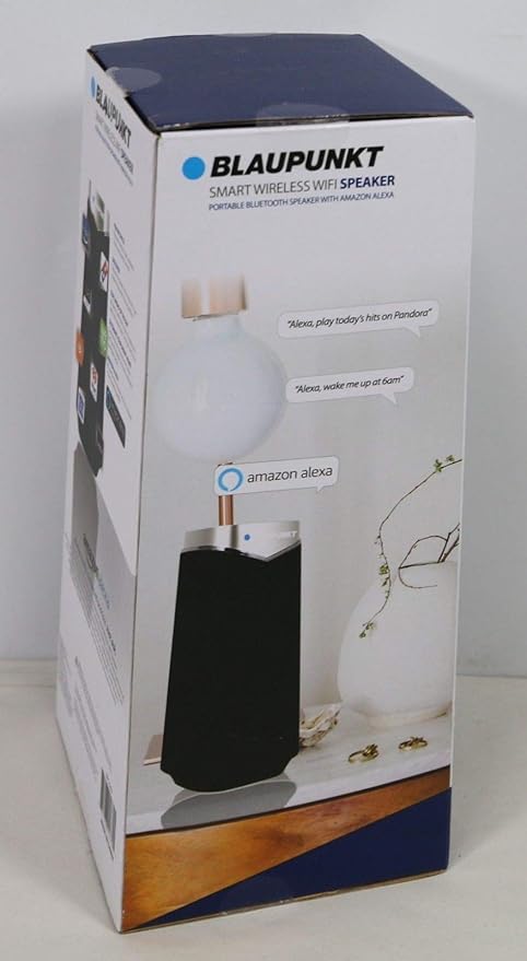 blaupunkt smart wireless wifi speaker with amazon alexa