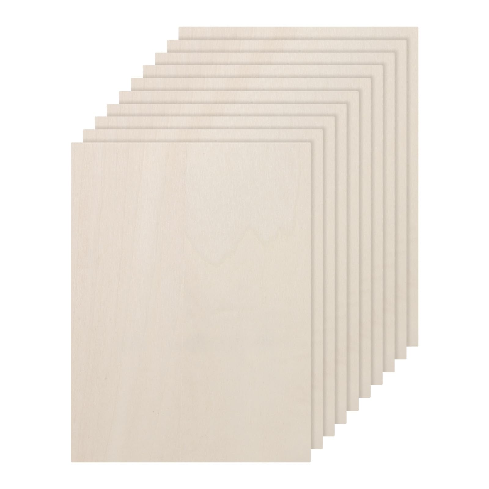 DMiotech 25 Pack 7.1 x 5 x 1/4 Inches 6mm Thick Wood Sheets Basswood Sheets Unfinished Plywood Squares Plywood for DIY Craft Laser Wood Burning Drawing
