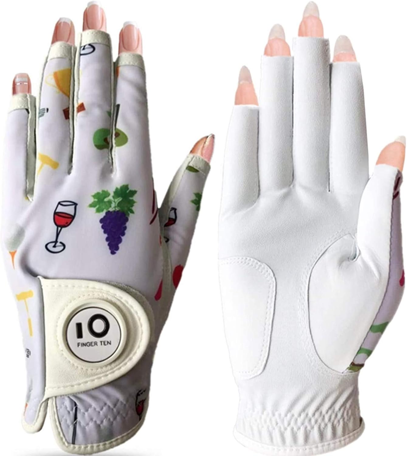ladies footjoy golf gloves with magnetic ball marker