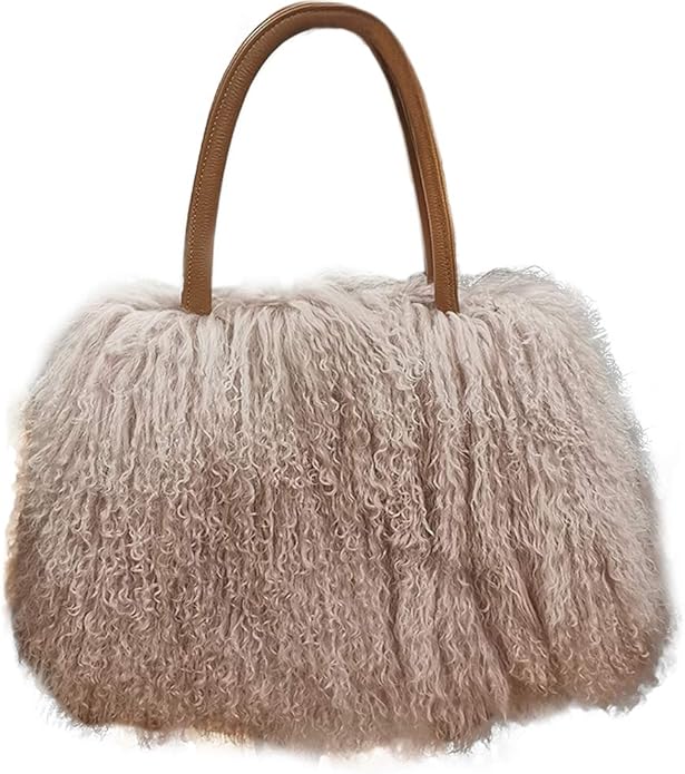 mongolian fur purse