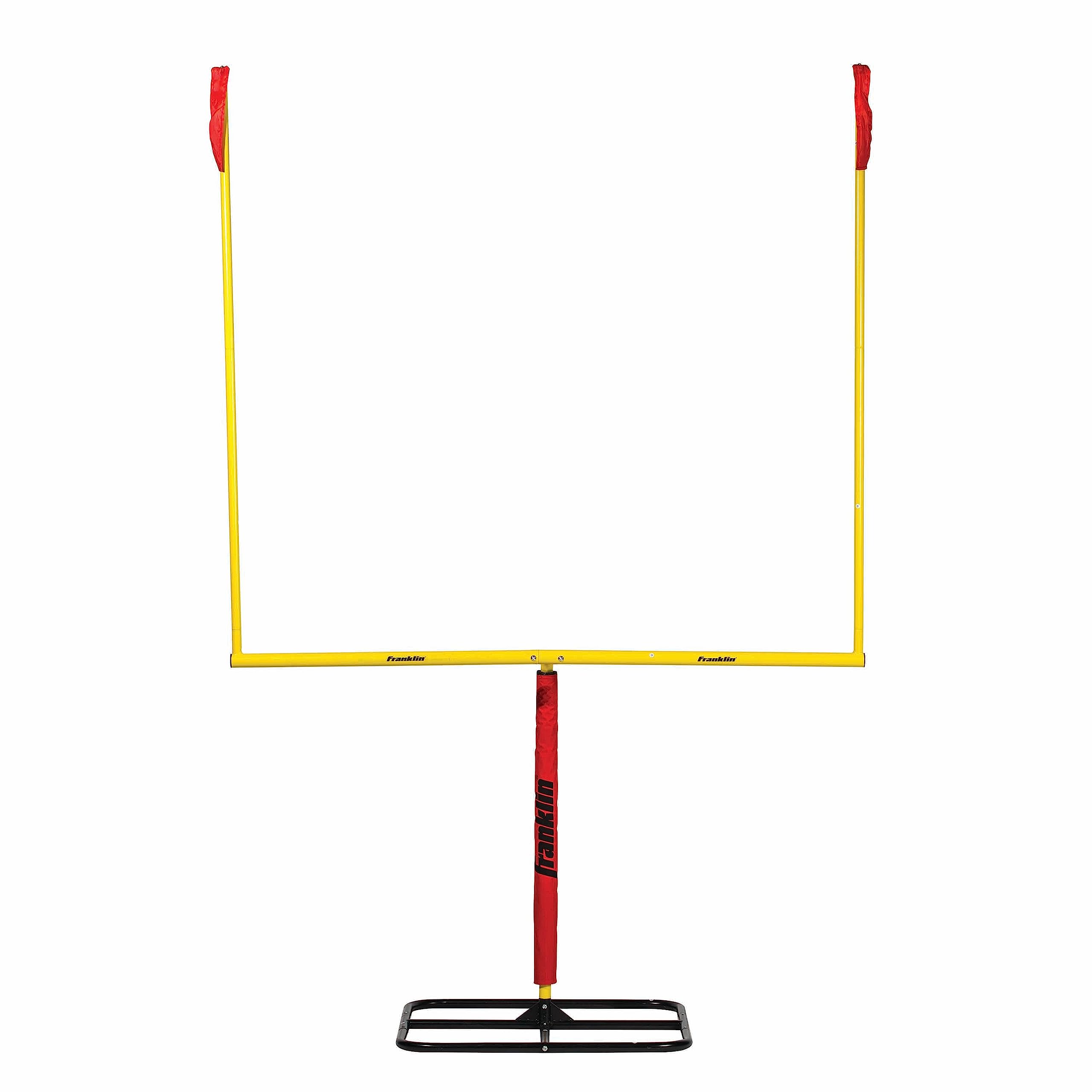 Franklin Sports Authentic Youth Steel Football Goal Post - Metal Field Goalpost for Kids - Backyard Field Goal Kicking Toy - Portable Set - 8.5' x 5.5' Image