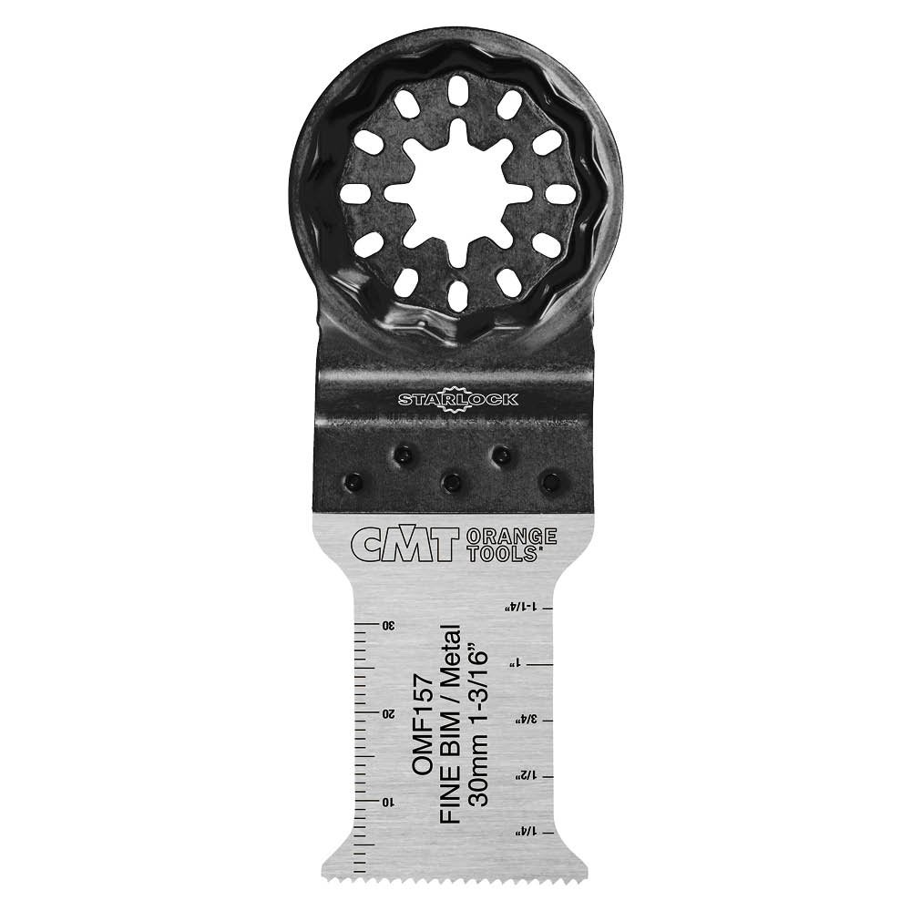 CMT omf157-x1 Blade for Metal 30 mm. Cut of Finish, Starlock Attack, Grey/Black